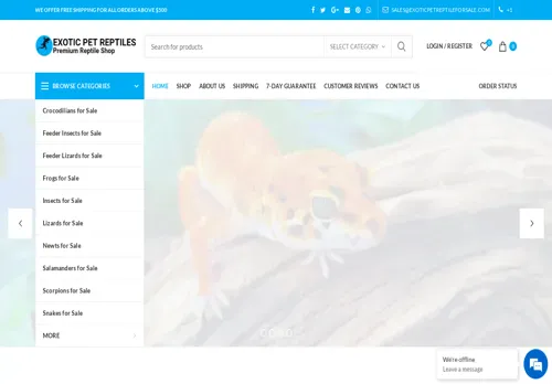 is exoticpetreptileforsale.com legit? screenshot