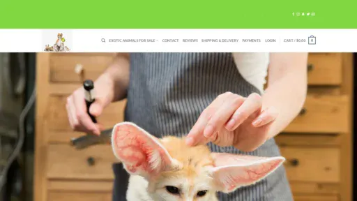 A screenshot of Exoticpets4sale.com
