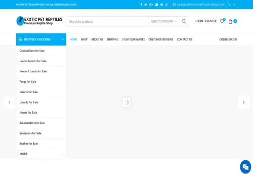 is exoticpetsreptilesforsale.com legit? screenshot