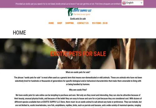 is exoticsupplyllc.com legit? screenshot