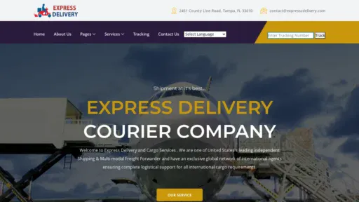 A screenshot of Exprescadelivery.com
