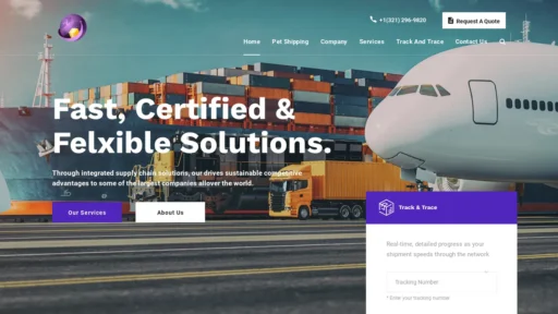A screenshot of Expressglobalshippings.com