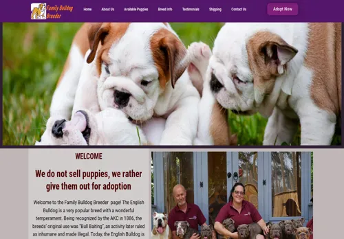 is familybulldogbreeder.com legit? screenshot