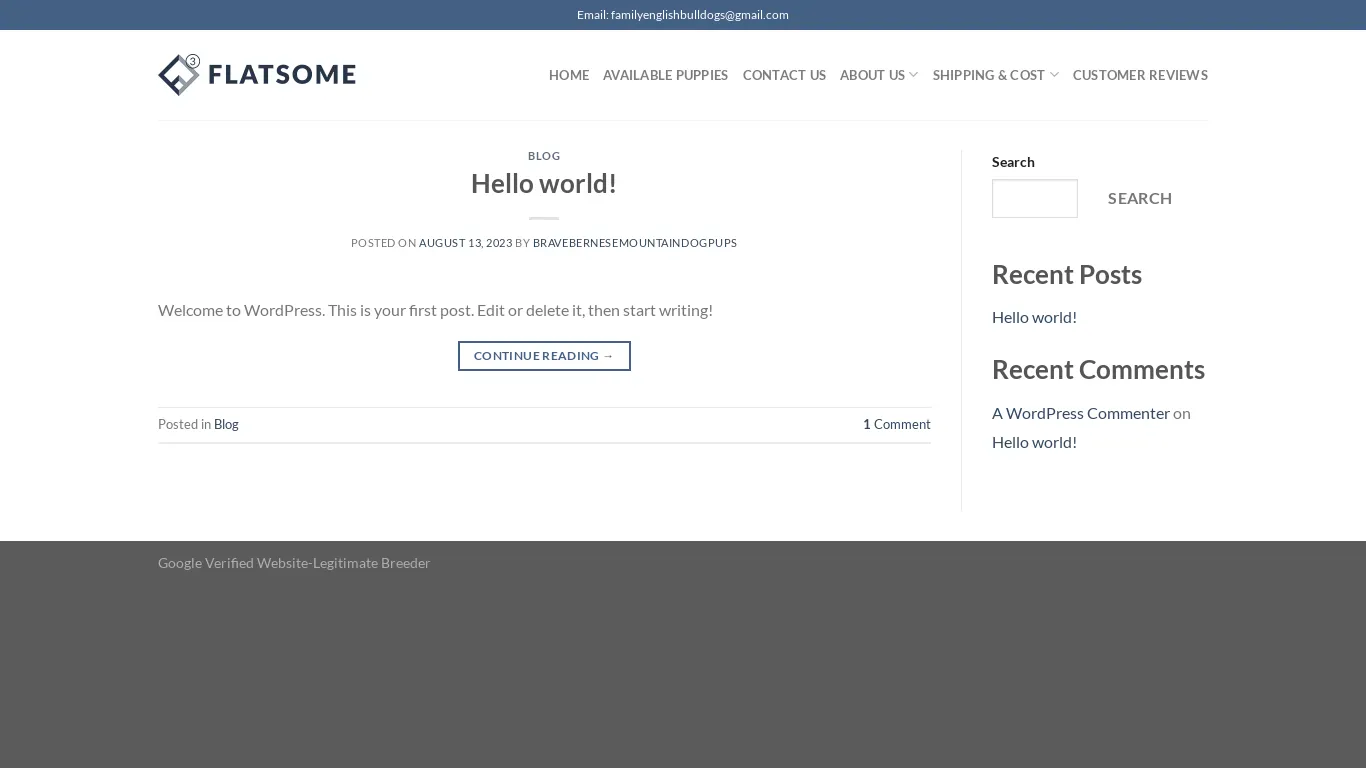 is familyenglishbulldogs.com legit? screenshot