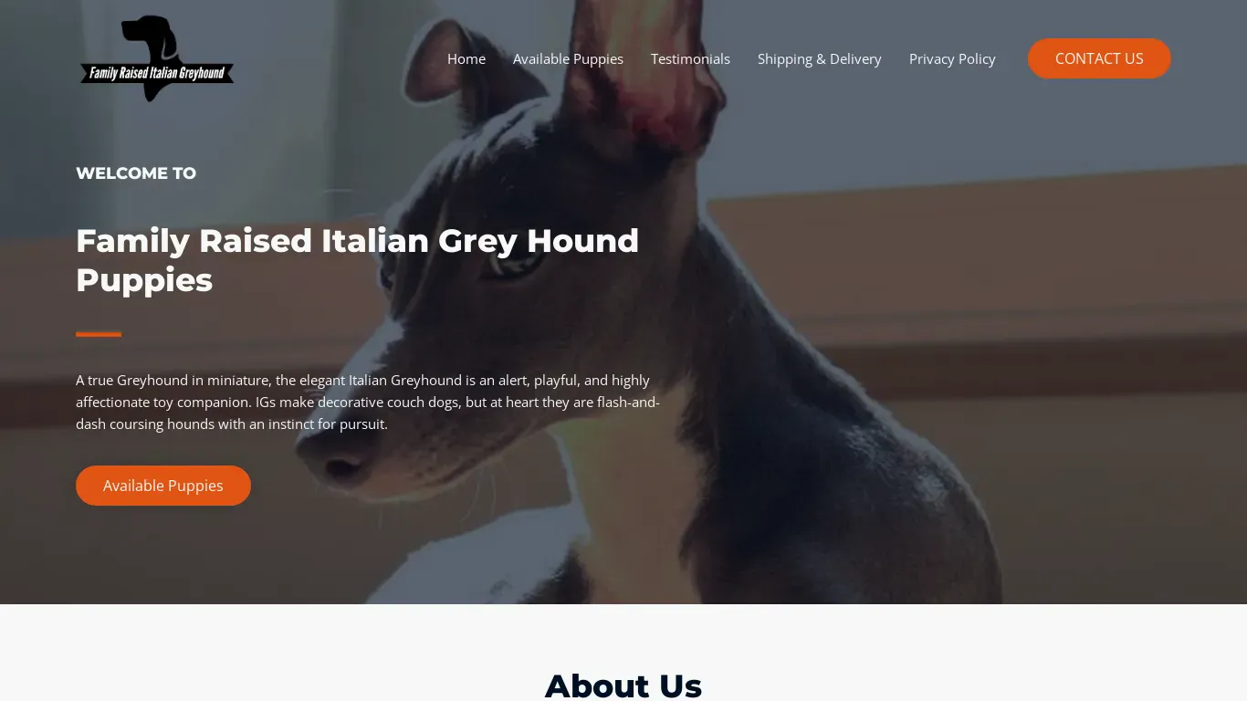 is familyraiseditaliangreyhoundpuppies.com legit? screenshot