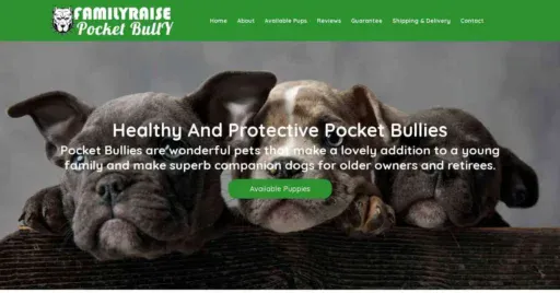 A screenshot of Genlanfamilystbernard.com