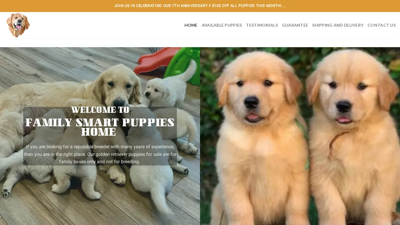 is familysmartpuppies.com legit? screenshot