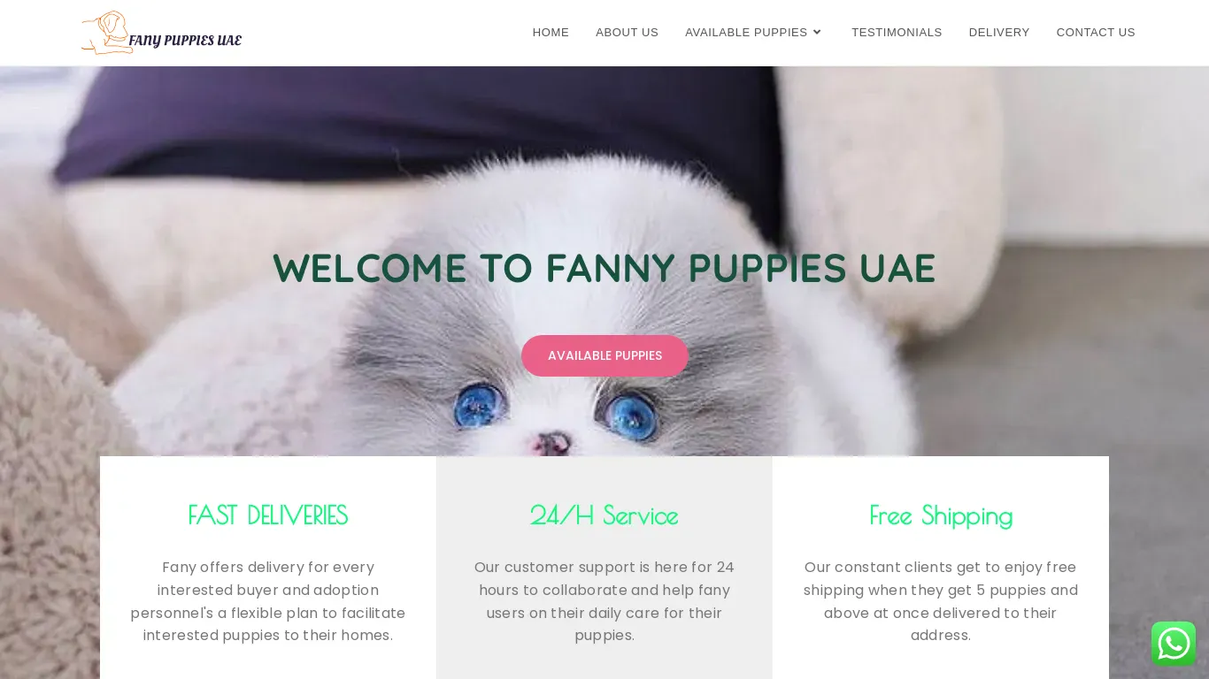 is fanypuppiesuae.com legit? screenshot