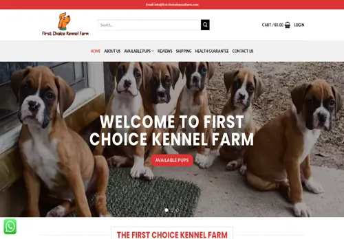 is firstchoicekennelfarm.com legit? screenshot