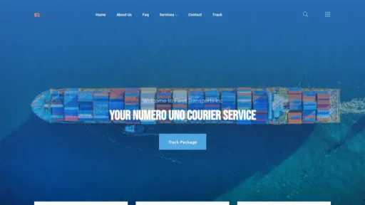 A screenshot of Fleettransports.com