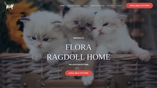 A screenshot of Floraragdullhome.com