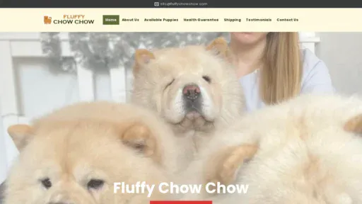 A screenshot of Fluffychowchow.com