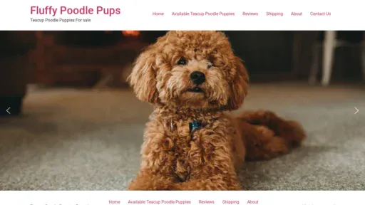 A screenshot of Fluffypoodlepups.com