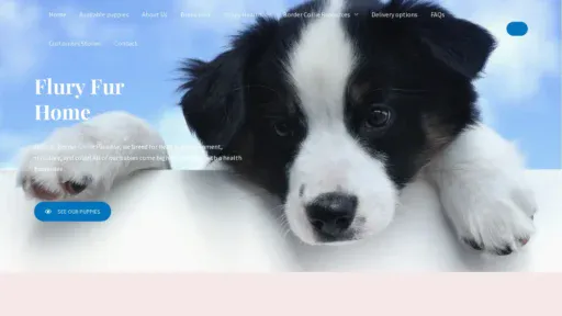A screenshot of Fluryfurhome.com