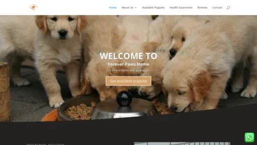 A screenshot of Foreverpawshome.com