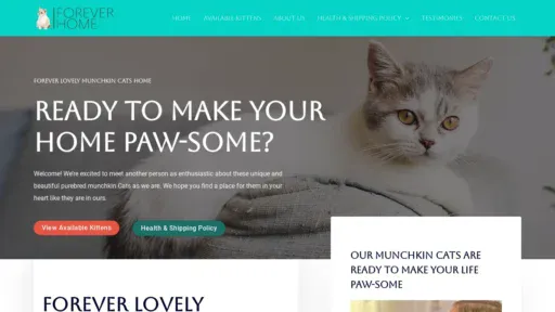 A screenshot of Foreverpupshome.com