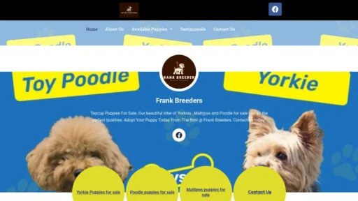 A screenshot of Frankbreeders.net