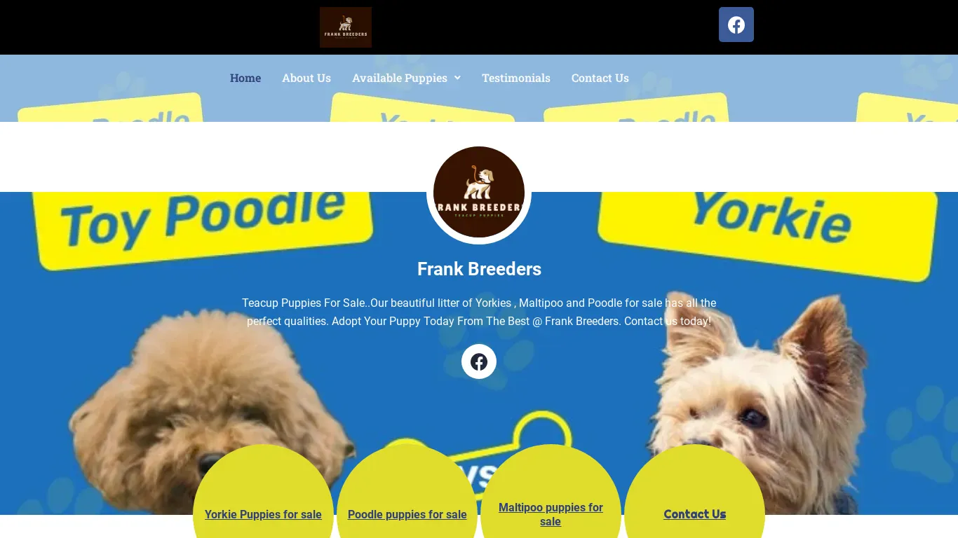 is frankbreeders.net legit? screenshot