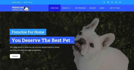 A screenshot of Genlanfamilystbernard.com