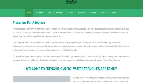 A screenshot of Genlanfamilystbernard.com
