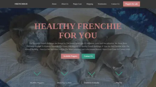 A screenshot of Frenchies4u.com