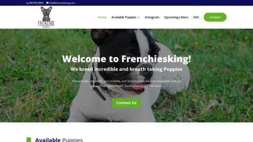 A screenshot of Frenchiesking.com
