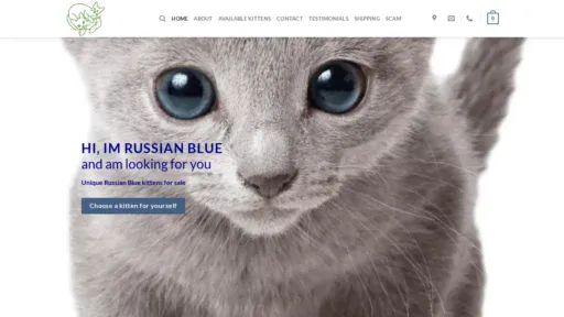 A screenshot of Friendlyrussianblue.com