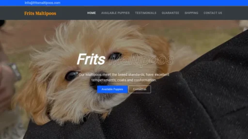 A screenshot of Fritsmaltipoos.com