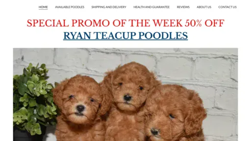 A screenshot of Furpoodlepuppies.com