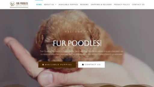 A screenshot of Furpoodles.com