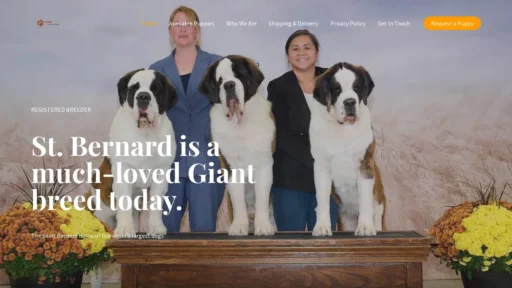 A screenshot of Genlanfamilystbernard.com