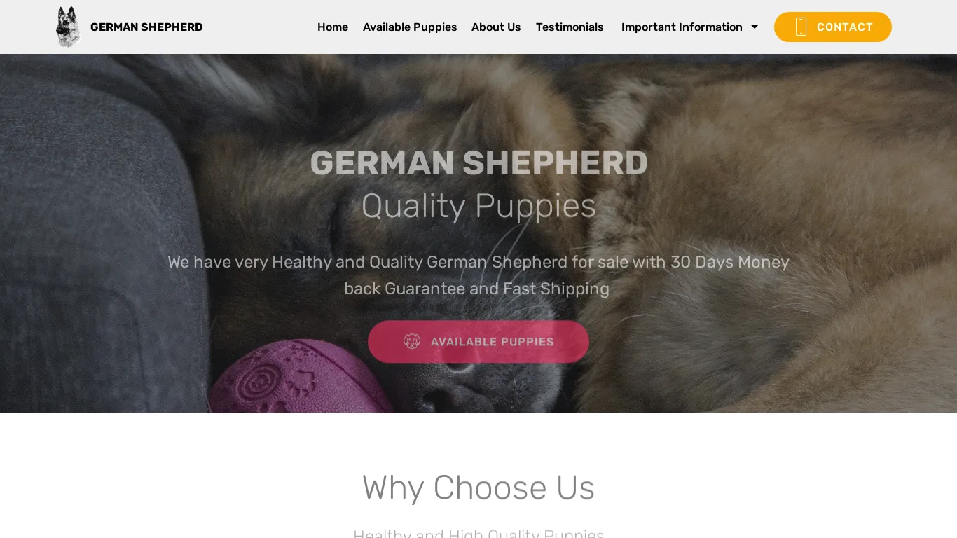 is germanshephedforsale.su legit? screenshot