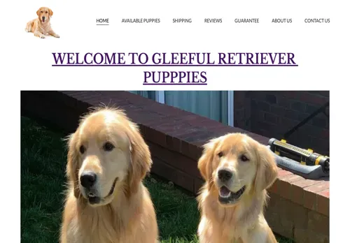 is gleefulretrievers.com legit? screenshot