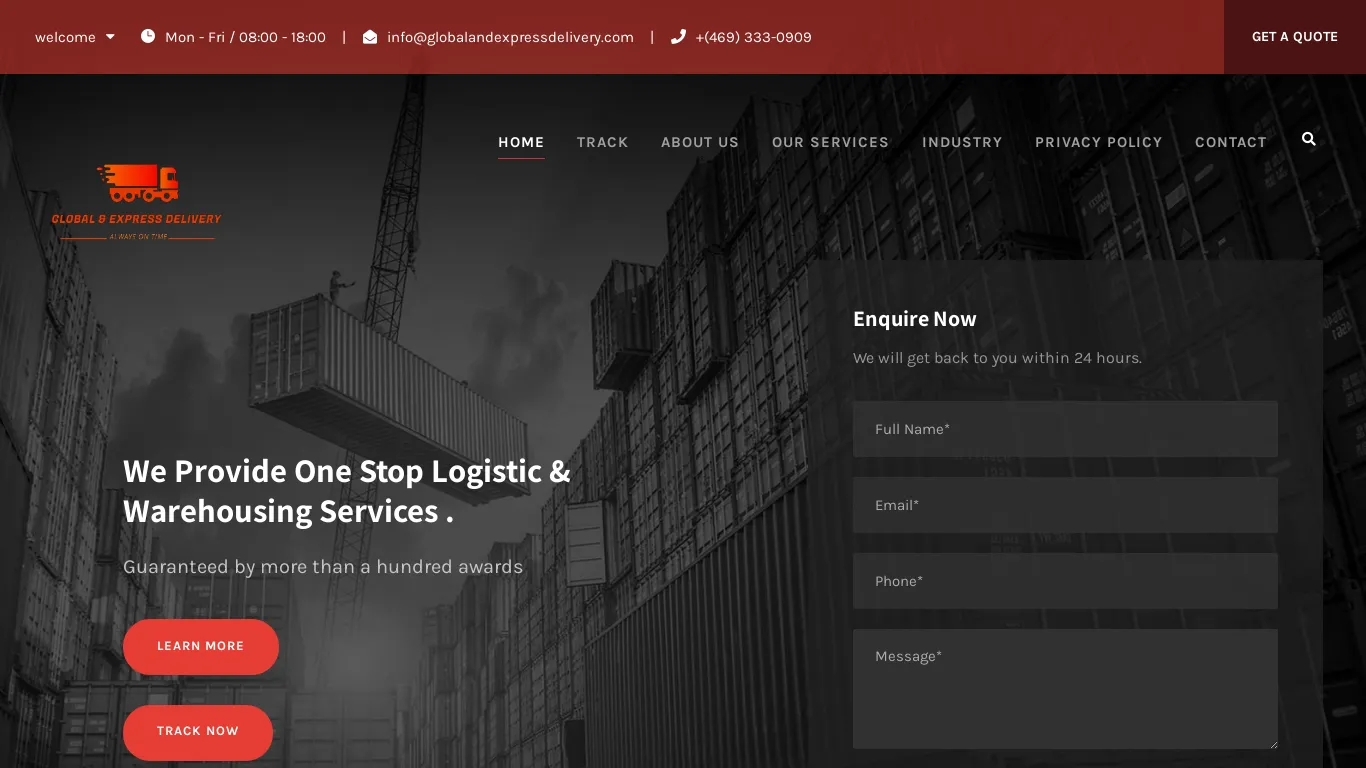 is Global and Express Delivery – Always on time legit? screenshot