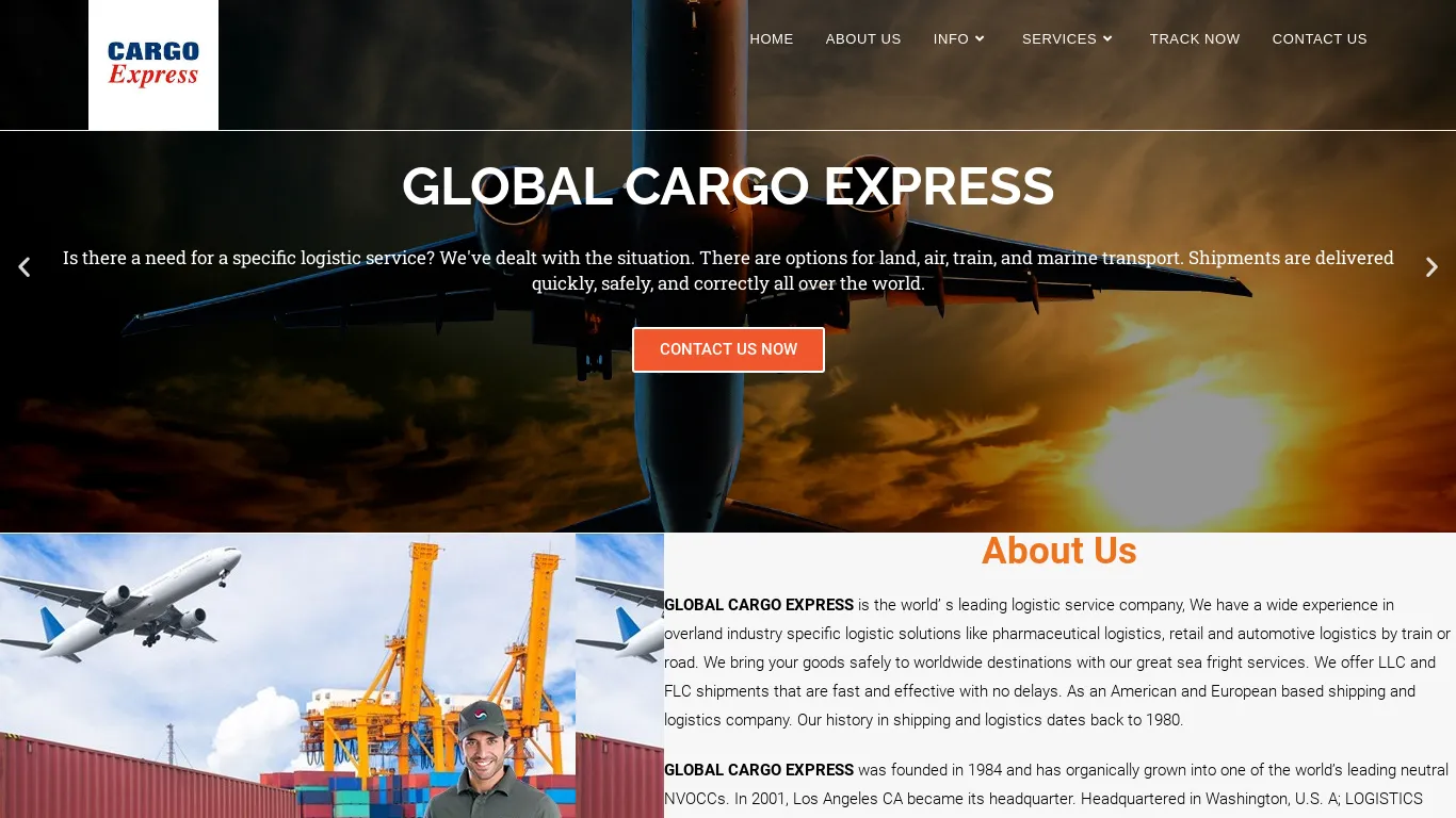 is GLOBAL CARGO EXPRESS – GLOBAL CARGO EXPRESS legit? screenshot