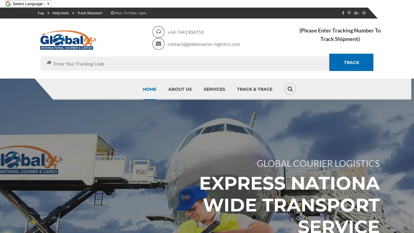 is GLOBAL COURIER LOGISTICS legit? screenshot