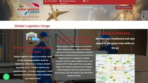 A screenshot of Globallogistics-cargo.com
