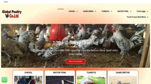 A screenshot of Globalpoultrycoltd.com