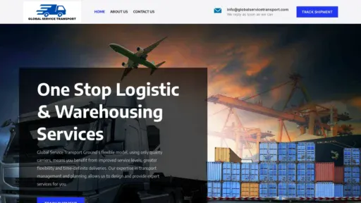 A screenshot of Globalservicetransport.com