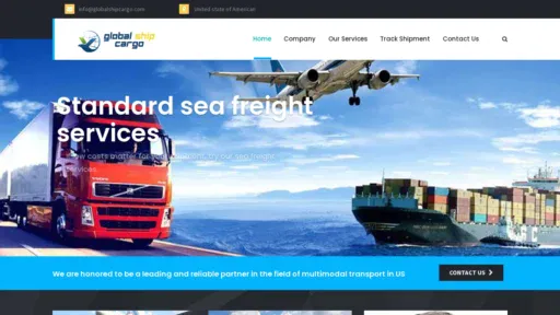 A screenshot of Globalshipcargo.com