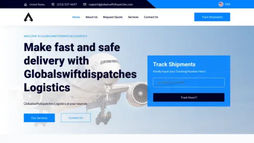 A screenshot of Globalswiftdispatches.org