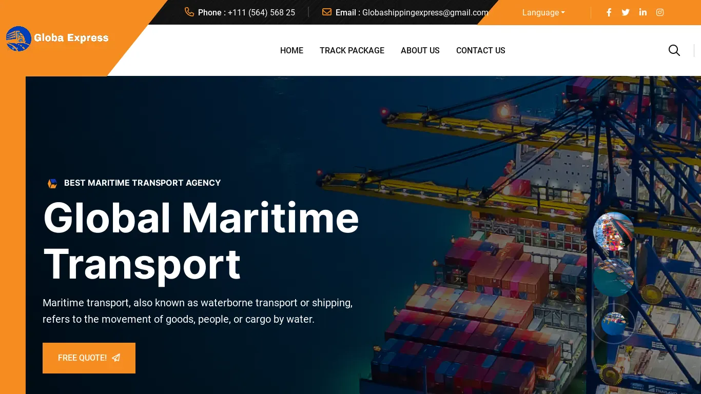 is GlobashippingExpress – One of The Best shipping company in US legit? screenshot