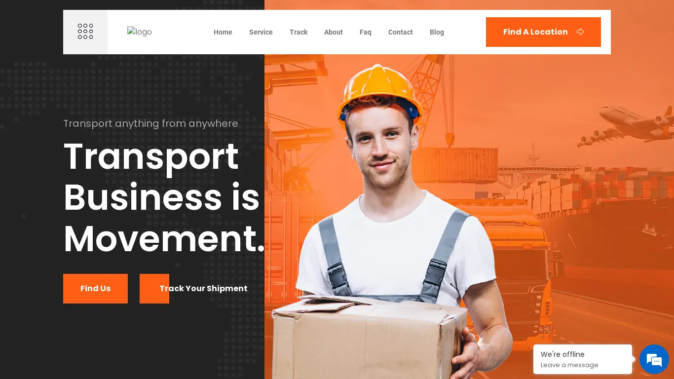 A screenshot of Gloshippingexpresslogistics.com