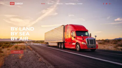A screenshot of Gocargodeliveries.com