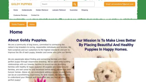 A screenshot of Genlanfamilystbernard.com