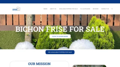A screenshot of Grangebichons.com