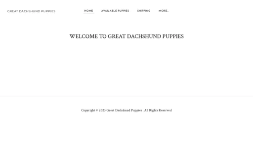 A screenshot of Greatdachshundpuppies.com