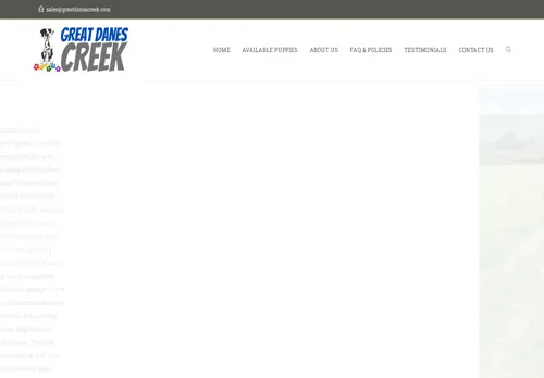 is greatdanescreek.com legit? screenshot
