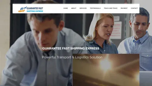 A screenshot of Guaranteefastshippingexpress.com