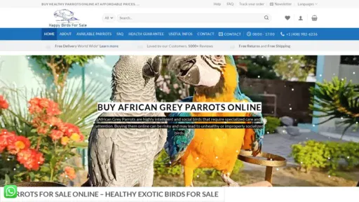 A screenshot of H-birds.com